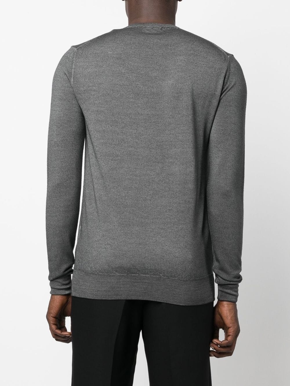 melange-effect wool sweater - 4