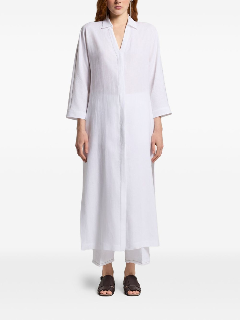 V-neck shirt-style maxi dress 1