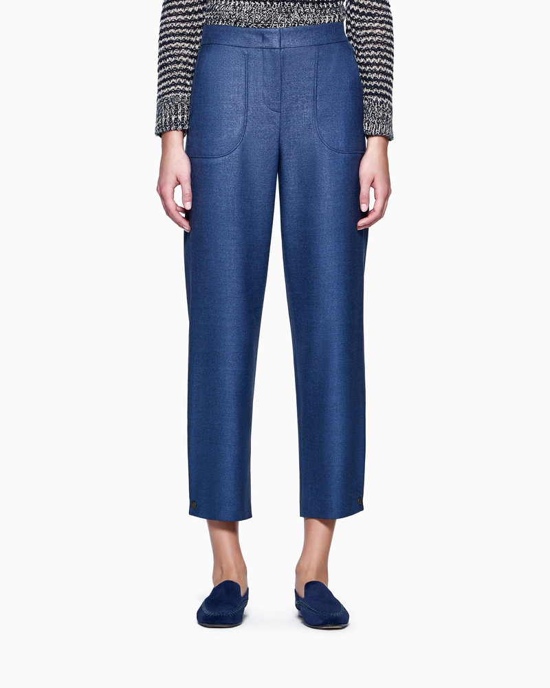 GIORGIO ARMANI SILK AND WOOL TROUSERS outlook