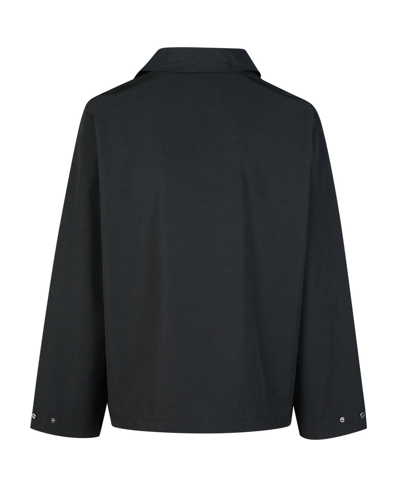 'regis' Black Cotton Blend Shirt - 3