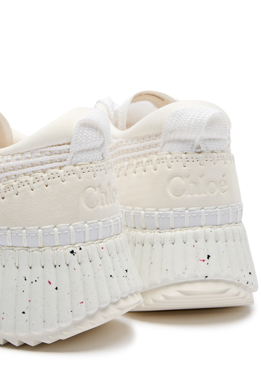 Chloe Nama Panelled Knitted Sneakers - 3