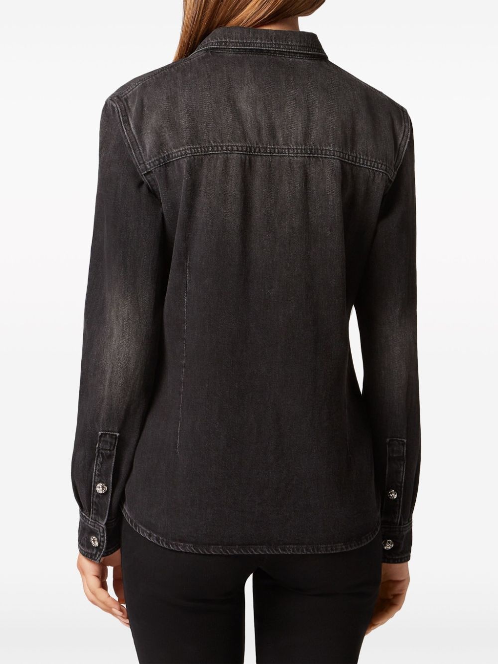 long-sleeve denim shirt - 3