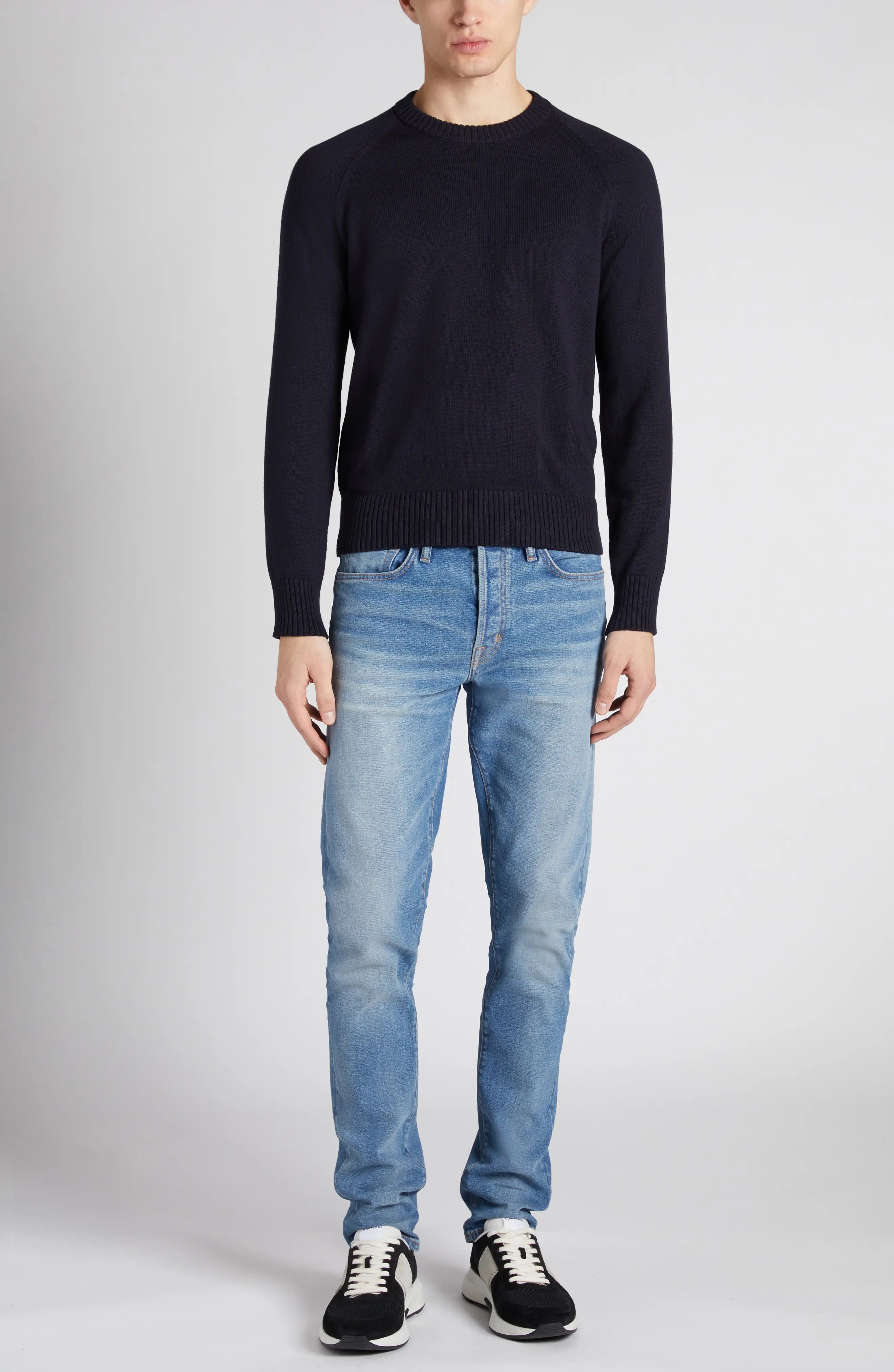 Cotton & Cashmere Crewneck Sweater - 2