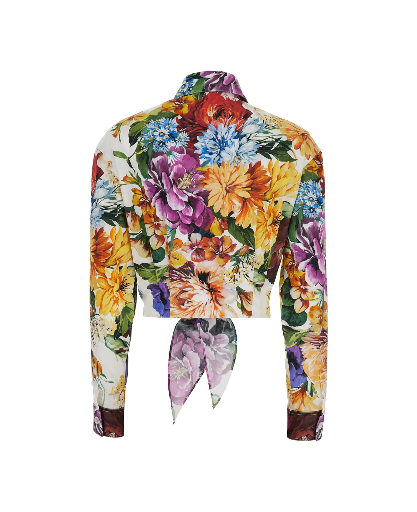 Floral Crop Shirt - 2