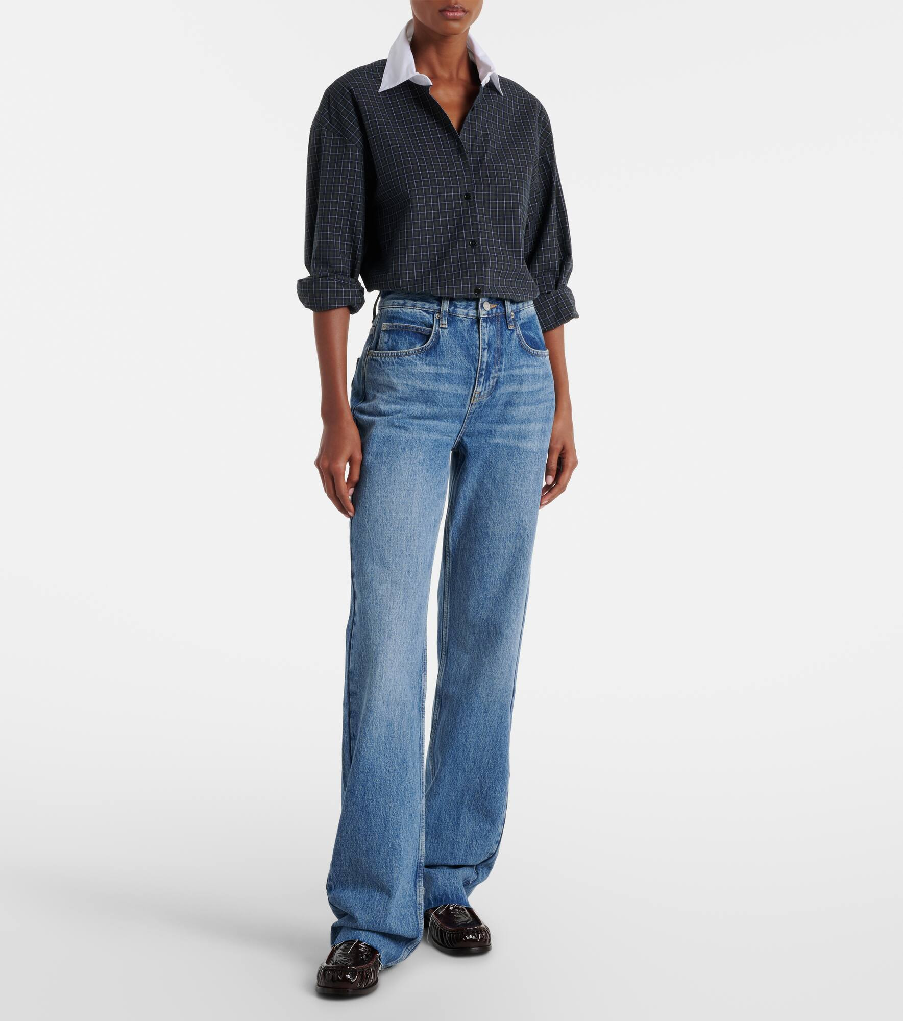 Dalston mid-rise flared jeans - 7