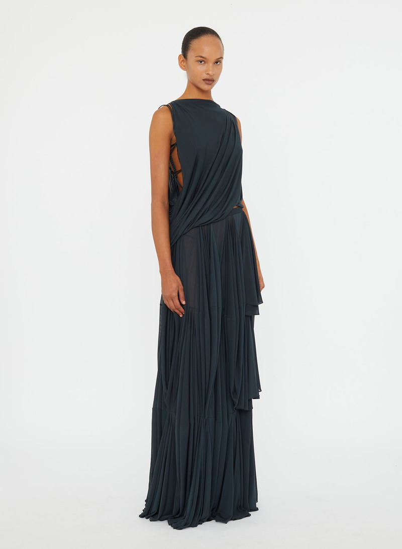 Macrame Silk Knot Dropped Armhole Top 5