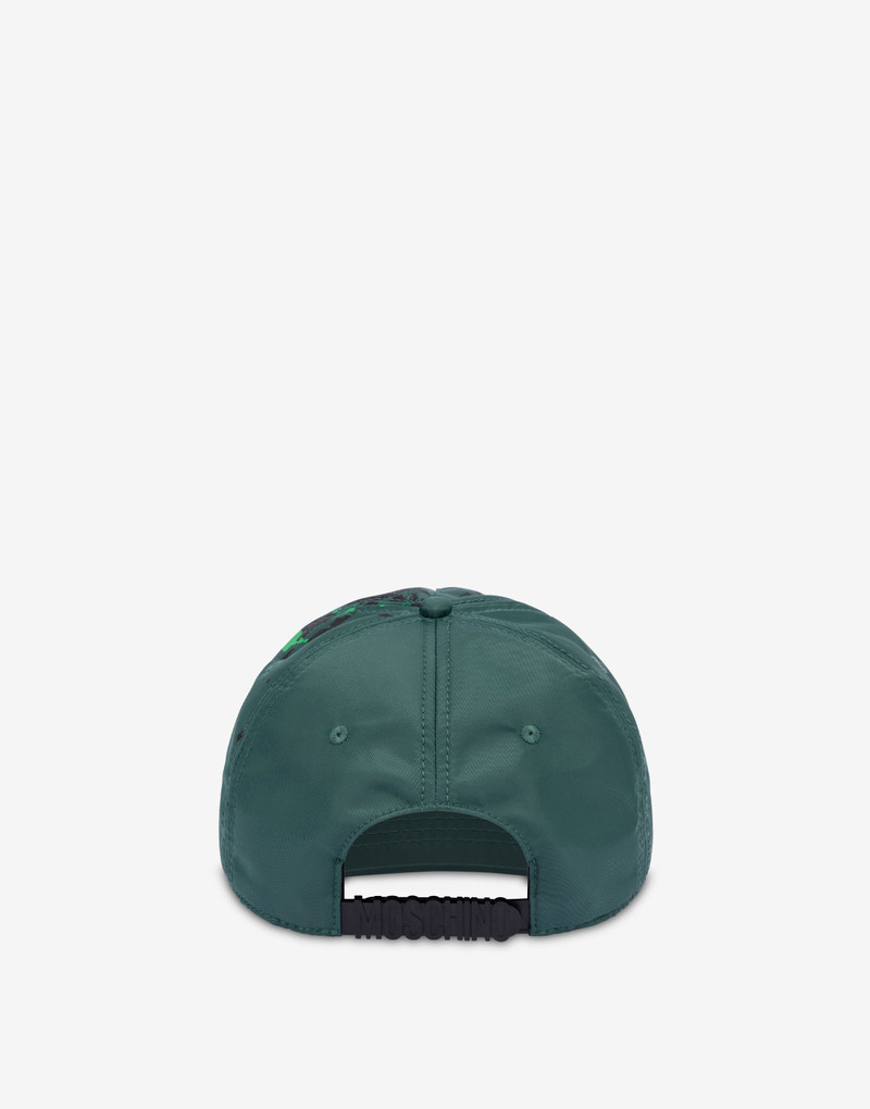 Moschino PAINTED EFFECT NYLON CAP outlook