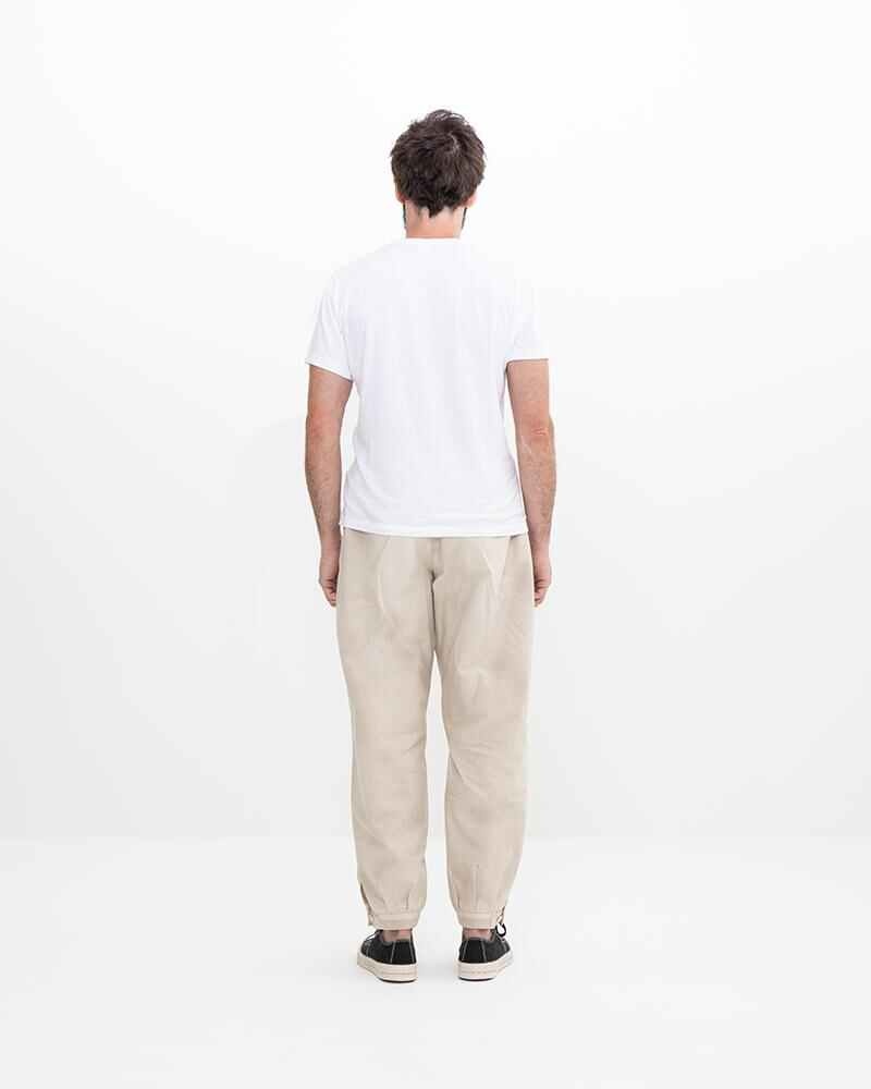 CARROL CHINO PANTS DMGD IVORY - 4