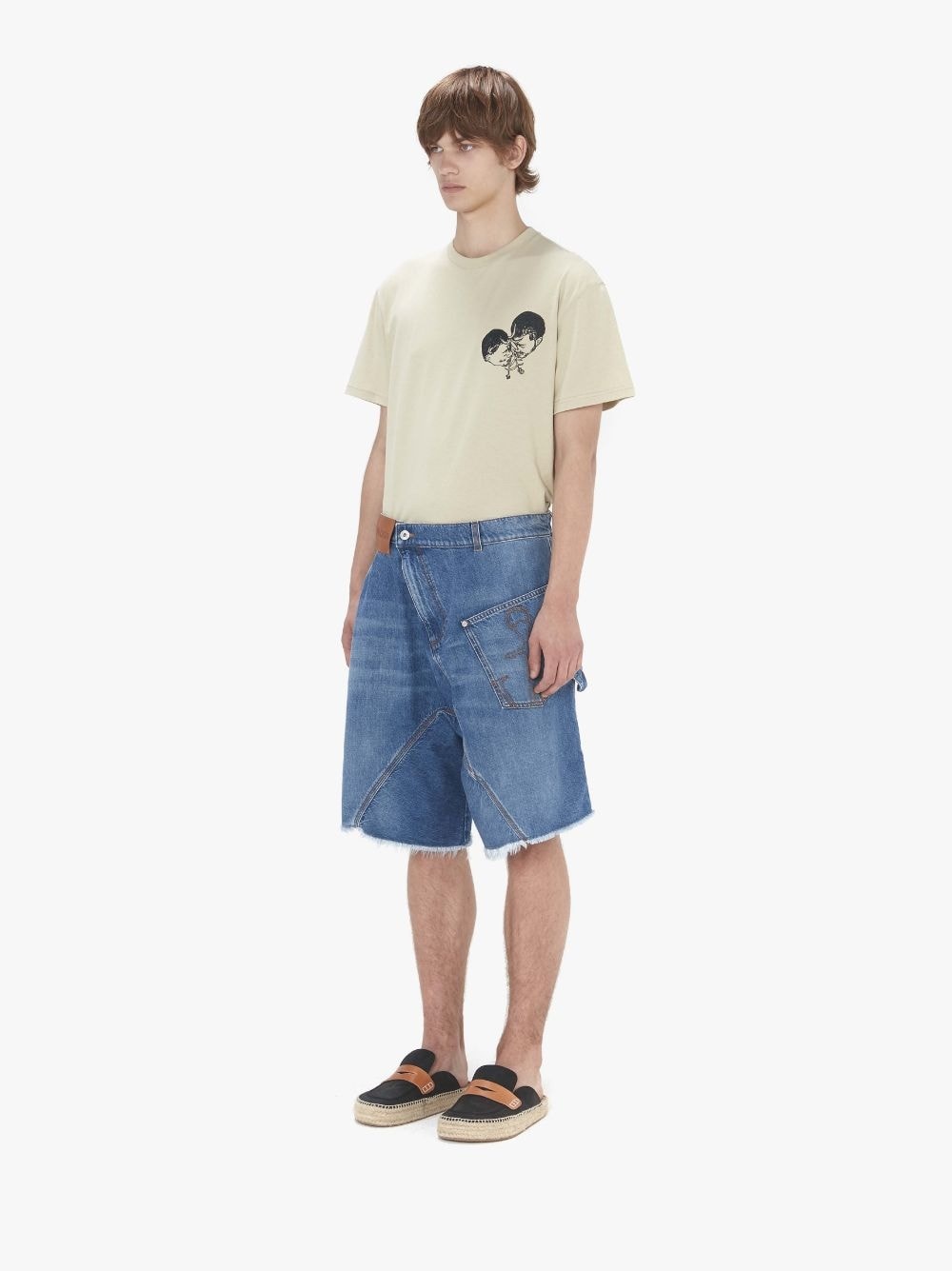JW Anderson TWISTED WORKWEAR DENIM SHORTS | REVERSIBLE