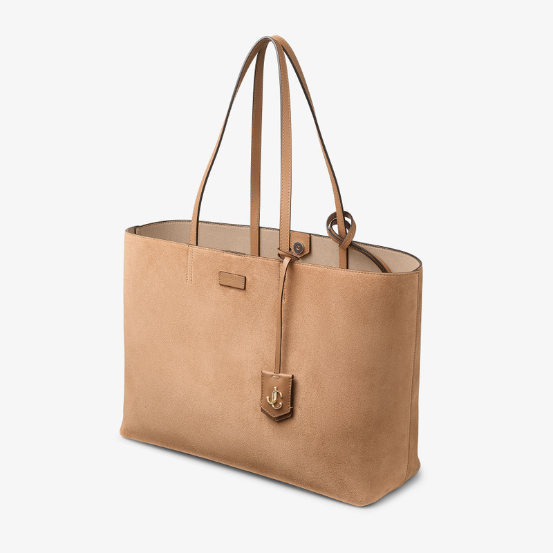 JIMMY CHOO Nine2Five East-West
Toffee Suede Tote Handbag outlook