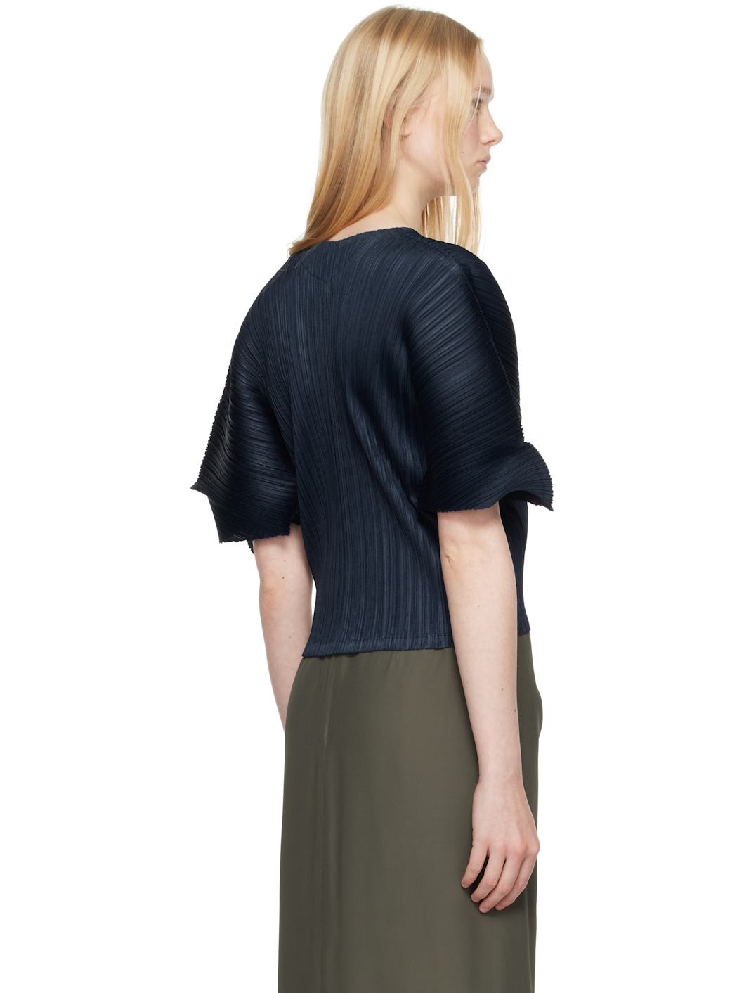 Navy Monthly Colors April Cardigan - 3