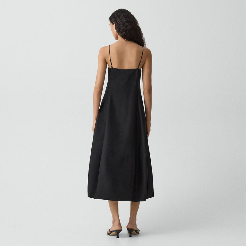 Theory Parachute Dress in Mod Silk Twill outlook
