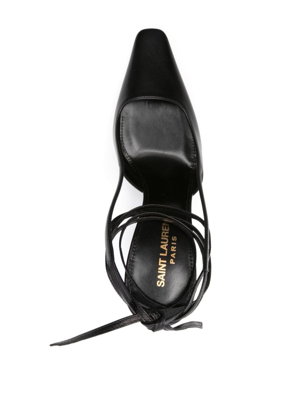 leather 105mm ankle-strap pumps - 4