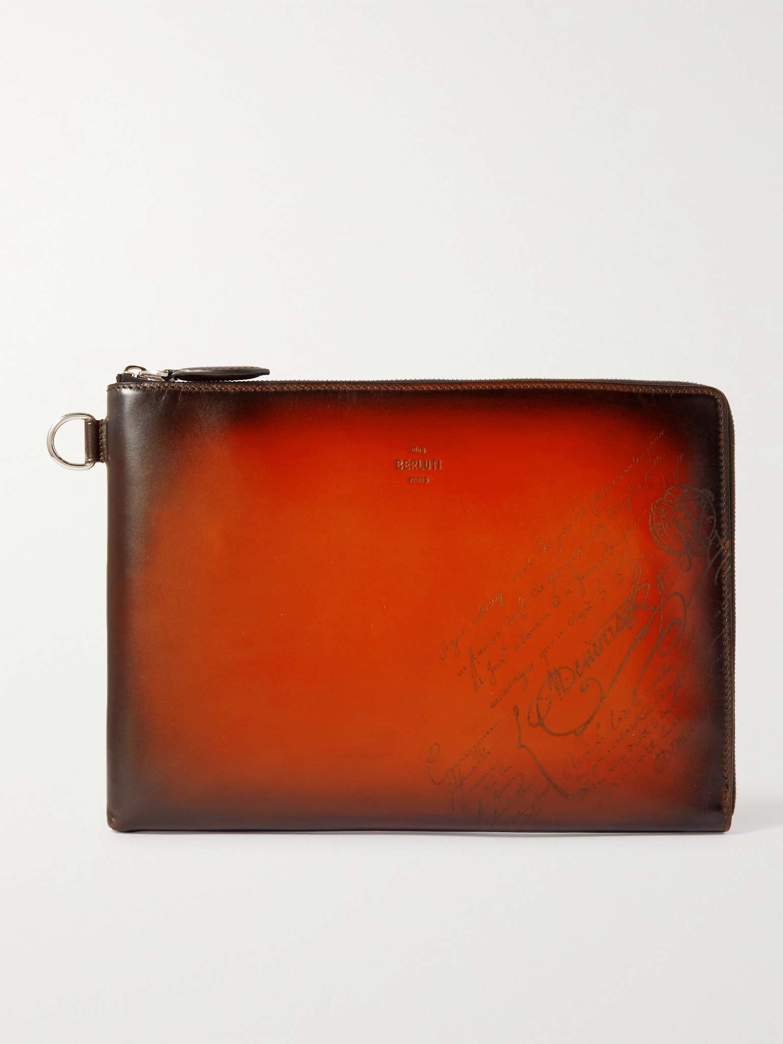 Scritto Leather Pouch - 1