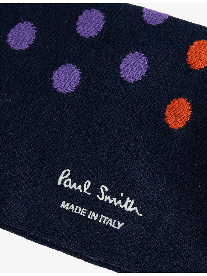 Paul Smith Kingston Polka-Dot Cotton-Blend Socks outlook