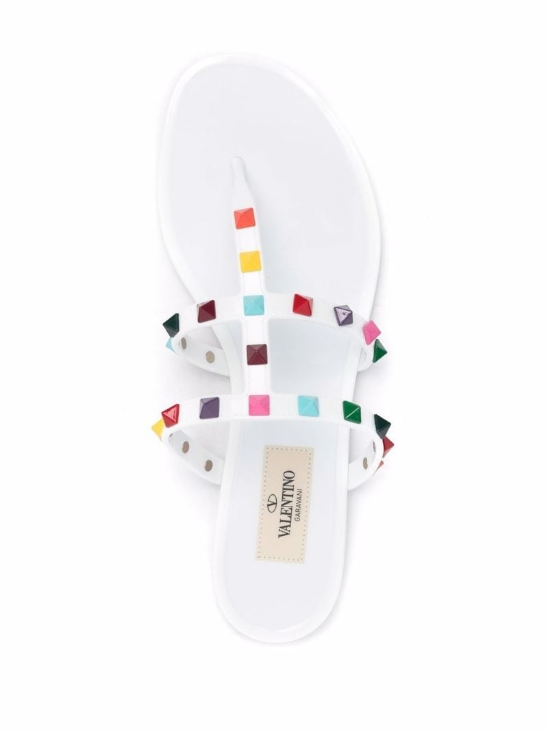 Rockstud thong flat sandals - 4
