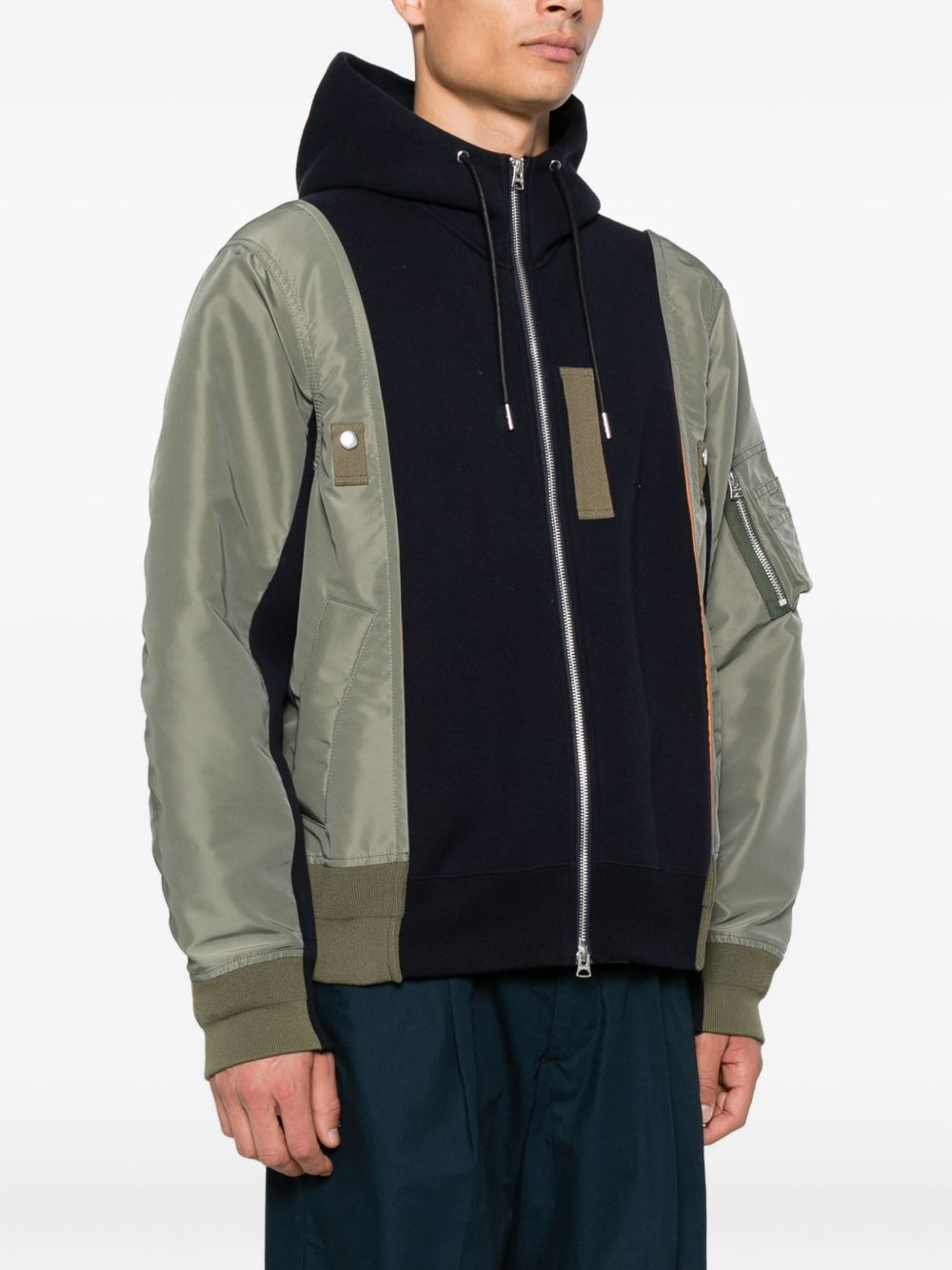 panelled hooded jacket - 3