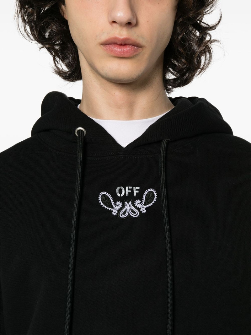 Bandana Arrows-embroidered hoodie 5
