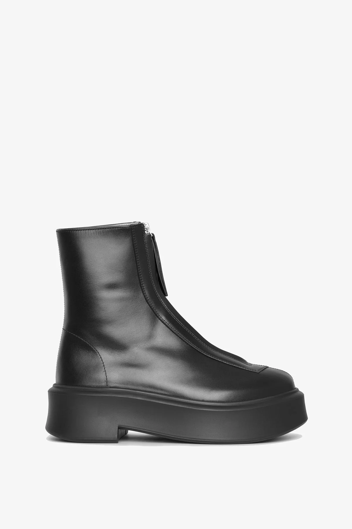 Zipped 1 leather ankle boots - 1