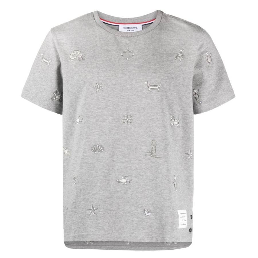 Thom Browne Jersey Nautical Short Sleeve Tee - 5