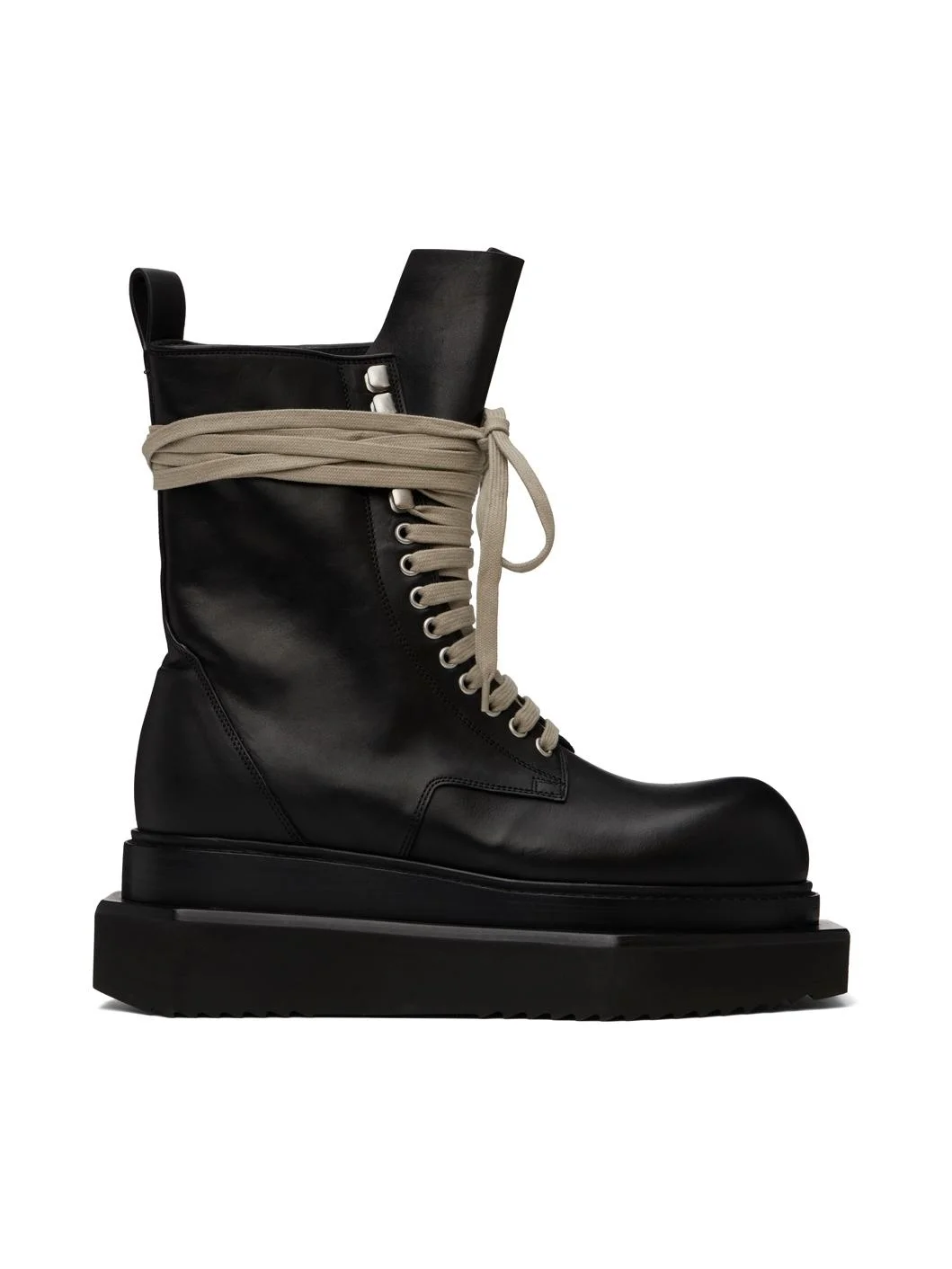 Black Lido Laceup Turbo Cyclops Boots - 1