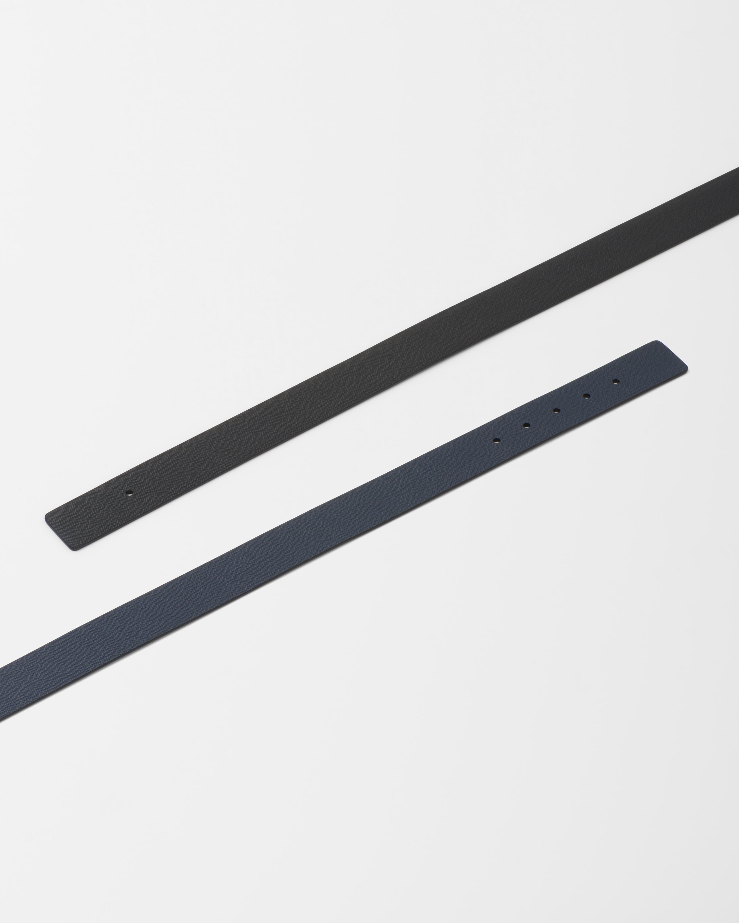 Reversible Saffiano leather belt strap - 3