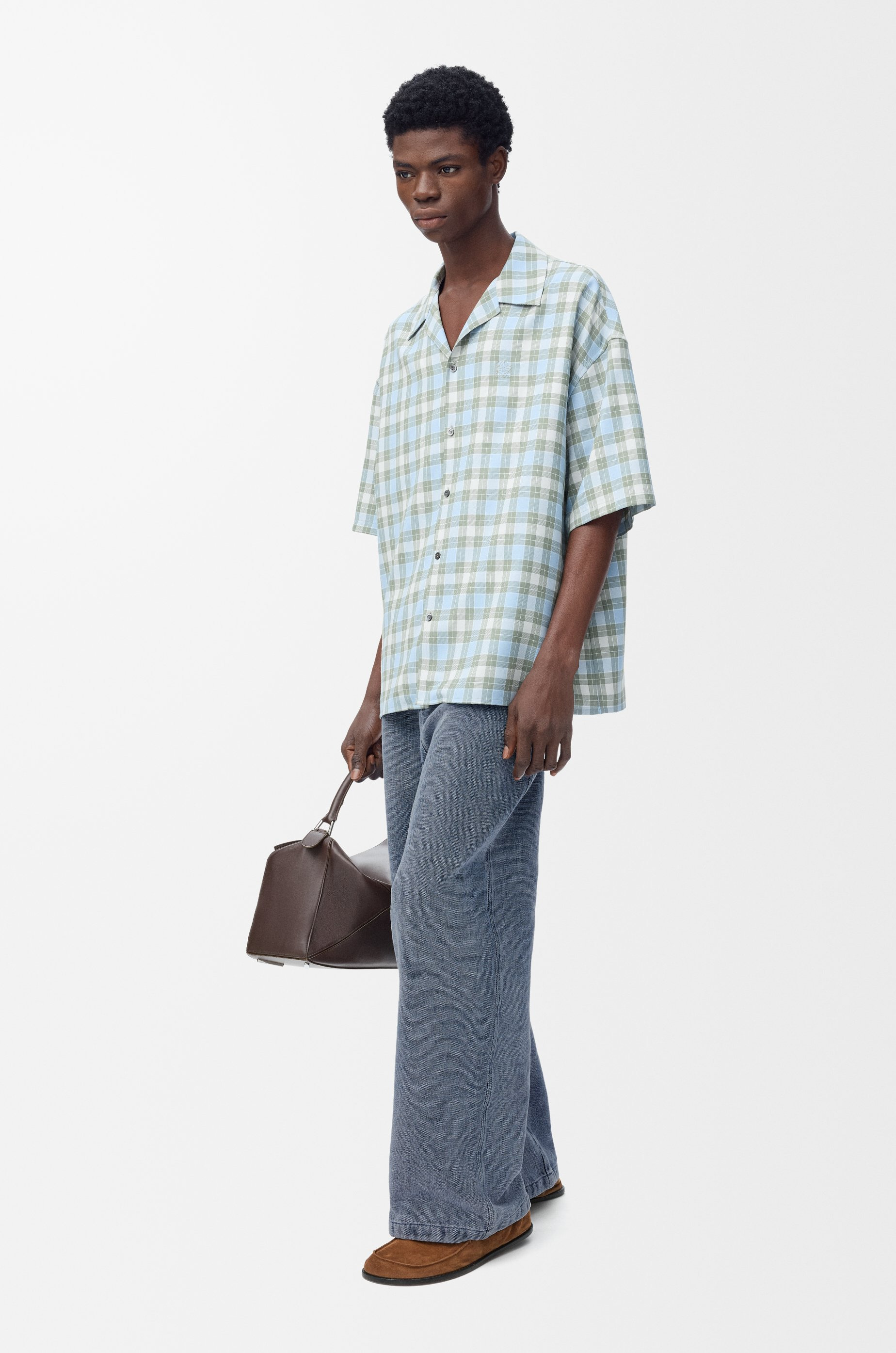 Drawstring trousers in cotton and linen - 2