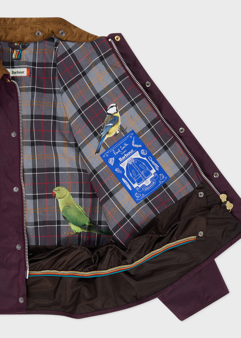 Paul Smith loves Barbour - Grape Transport Wax Jacket 4