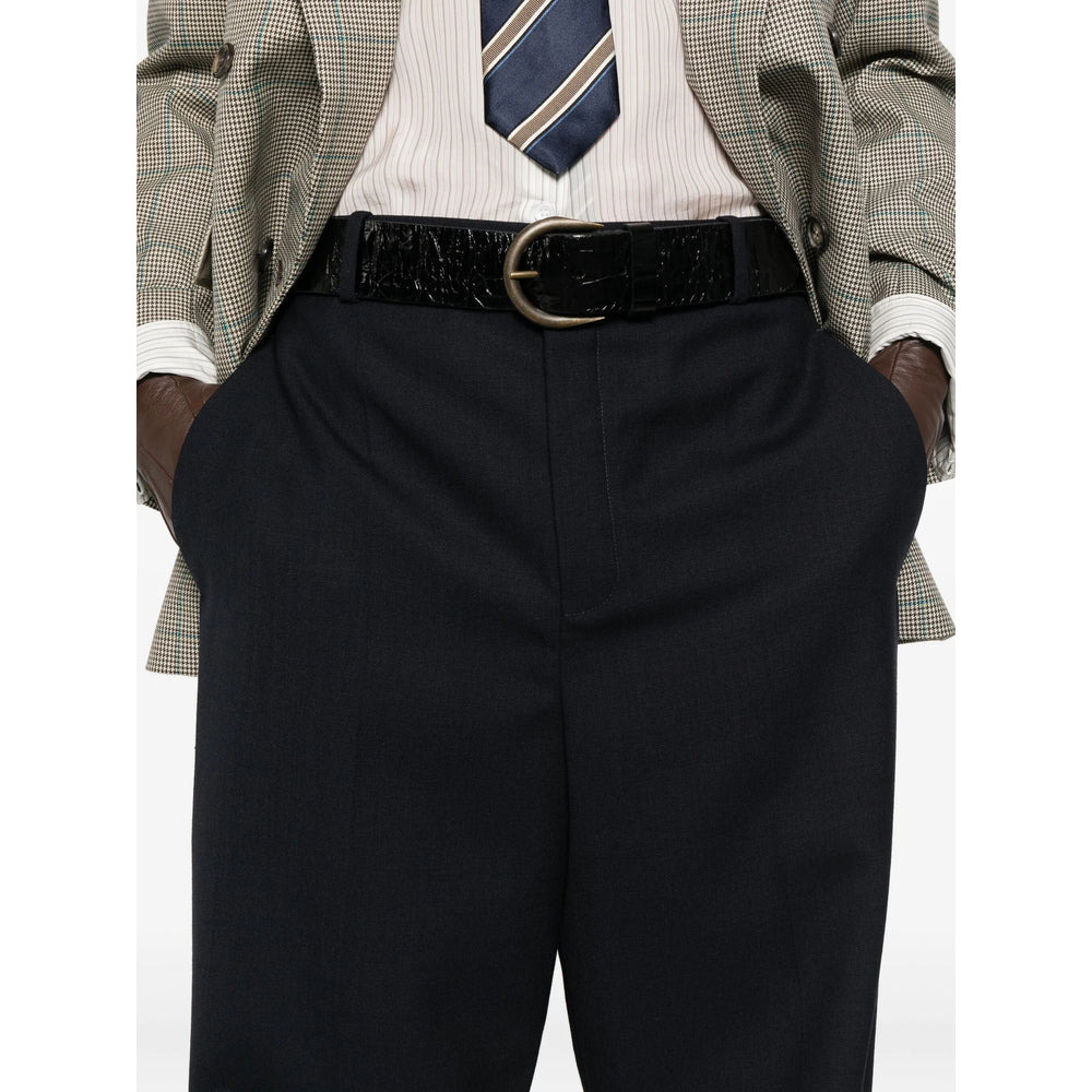 Saint Laurent Blue Trousers - Tailored Trousers Men - 2