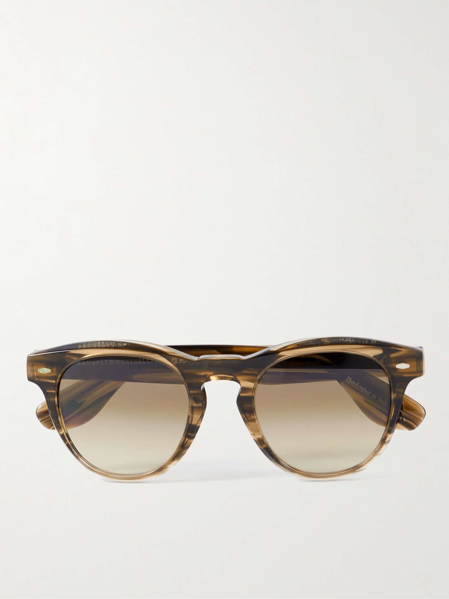 + Oliver Peoples D-Frame Tortoiseshell Acetate Sunglasses - 1