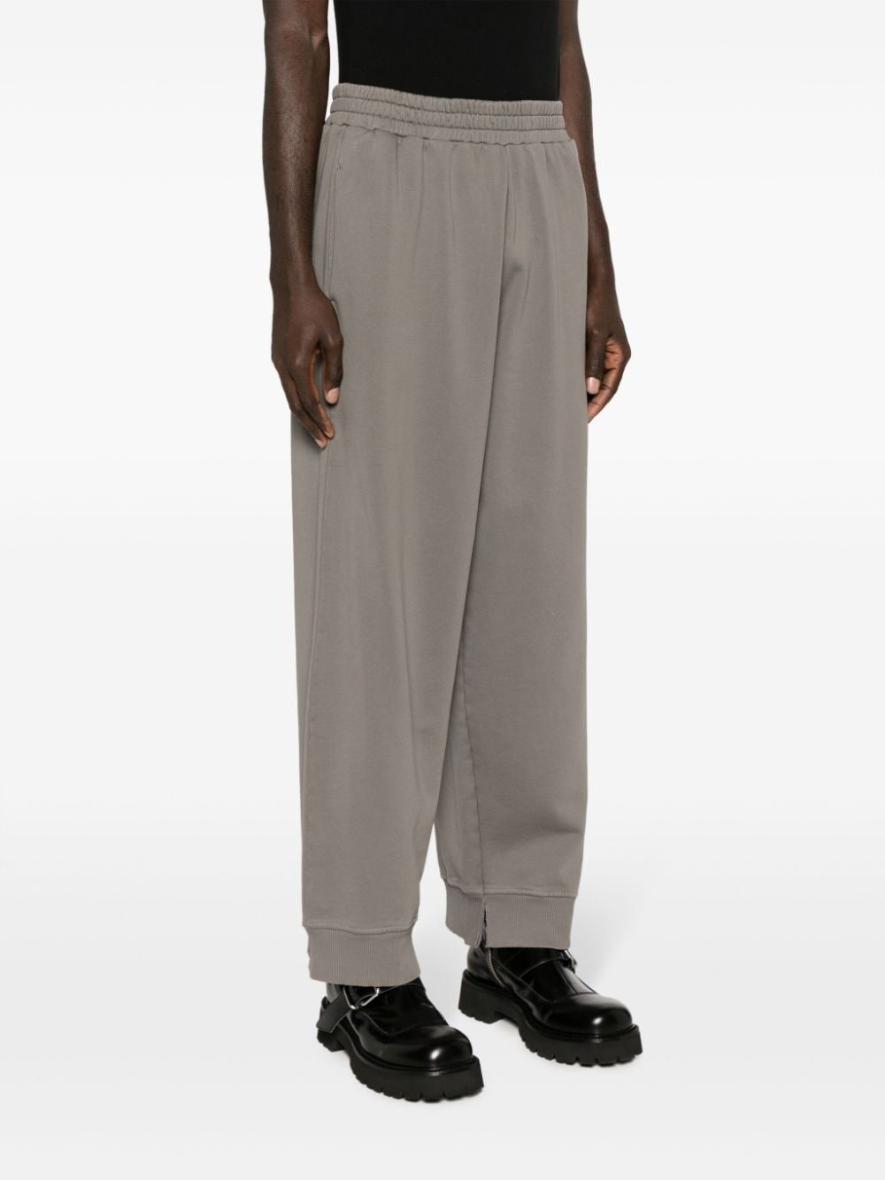 wide-leg jersey track pants - 4