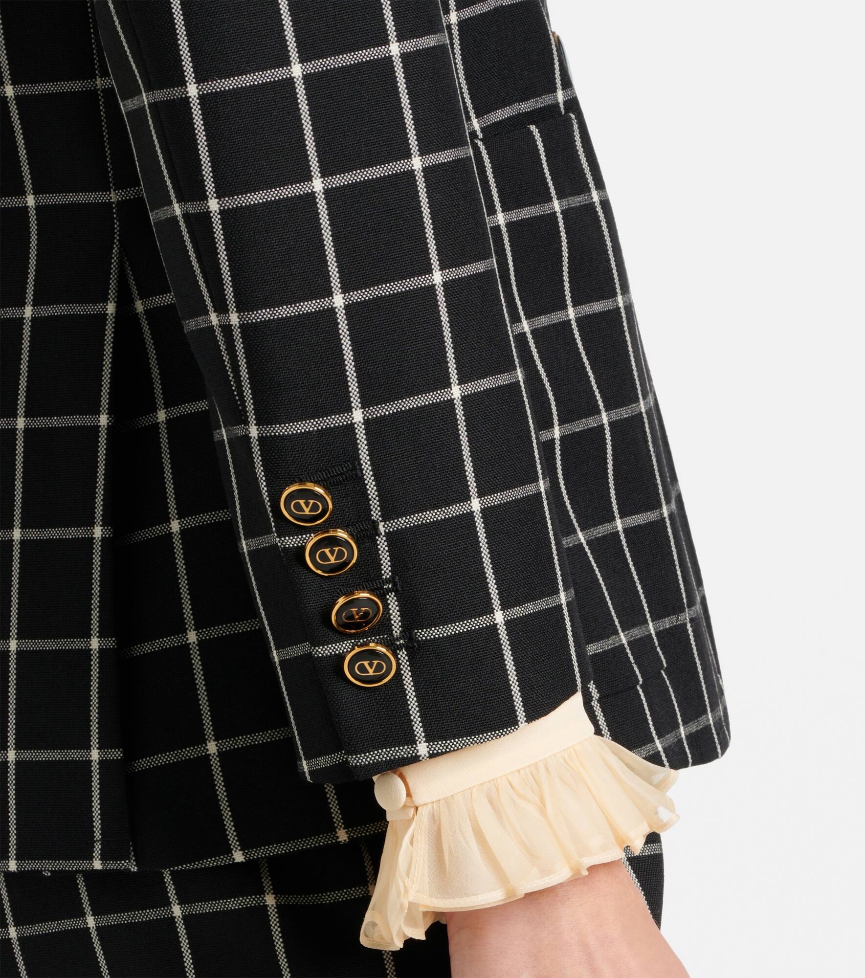 Checked wool jacket - 5