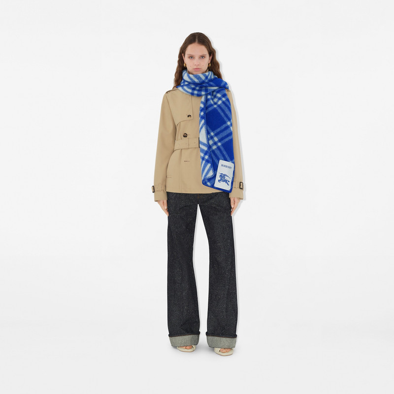 Check Wool Scarf 3