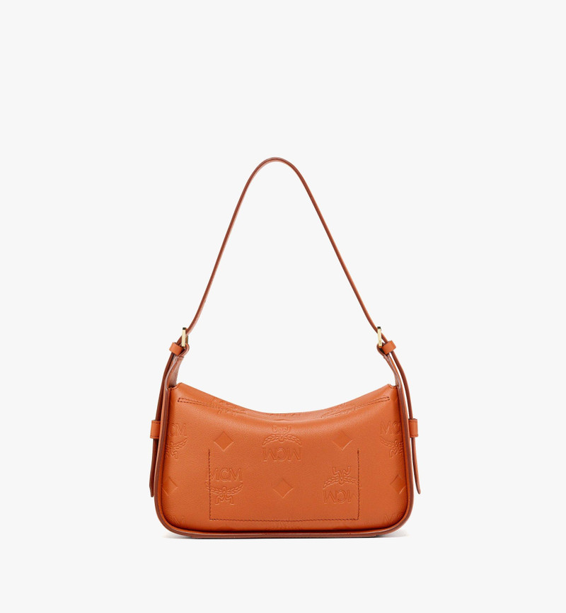 Aren Flap Hobo in Embossed Monogram Leather 6