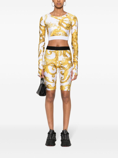 VERSACE JEANS COUTURE Watercolour Couture crop top outlook