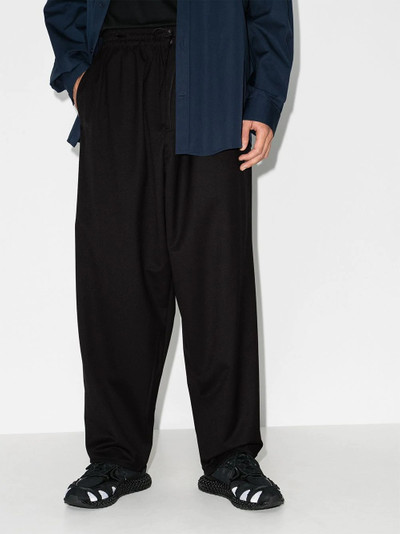 Y-3 wide-leg drop-crotch trousers outlook