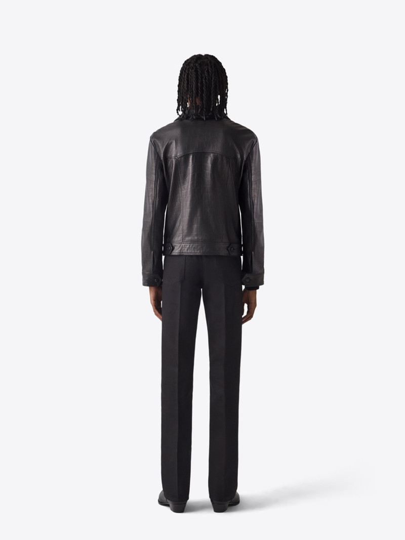 LEATHER JACKET 71 BLACK CROCO 3