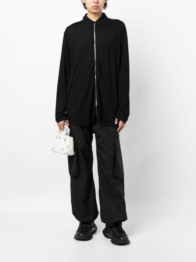 POST ARCHIVE FACTION (PAF) zip-up lyocell jacket outlook