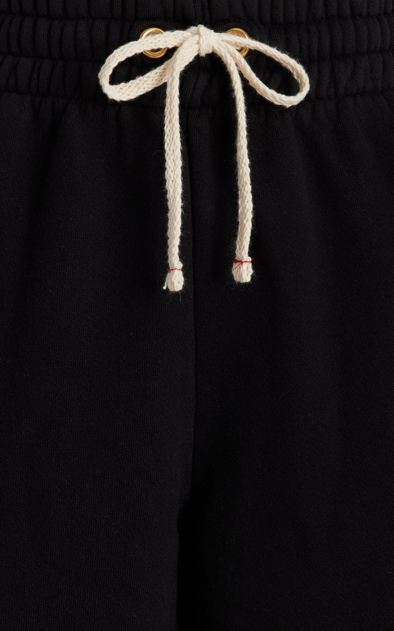 Jill Cotton Wide-Leg Sweatpants black 5