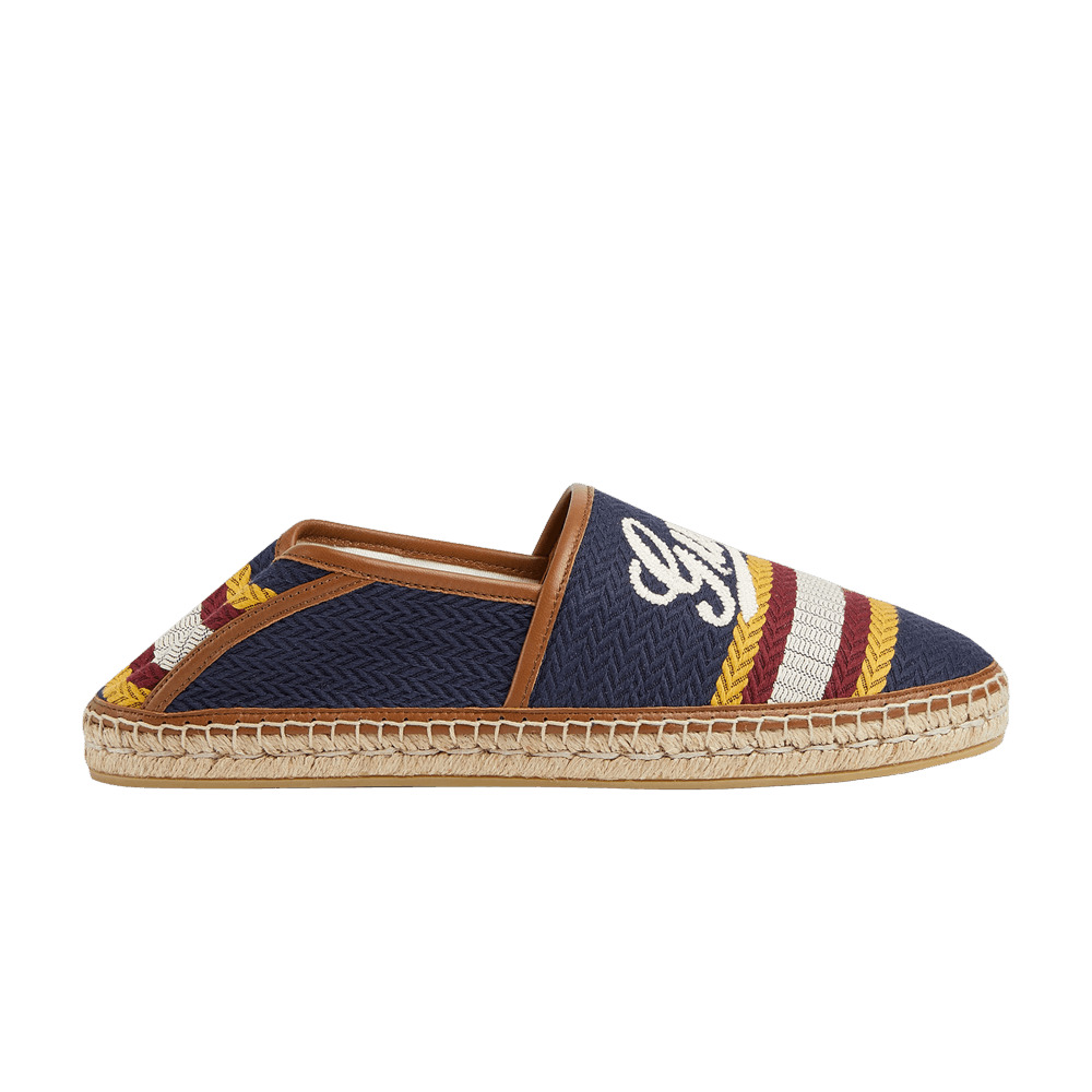 Gucci Alonso Espadrilles 'Script - Blue Multi-Color' - 1
