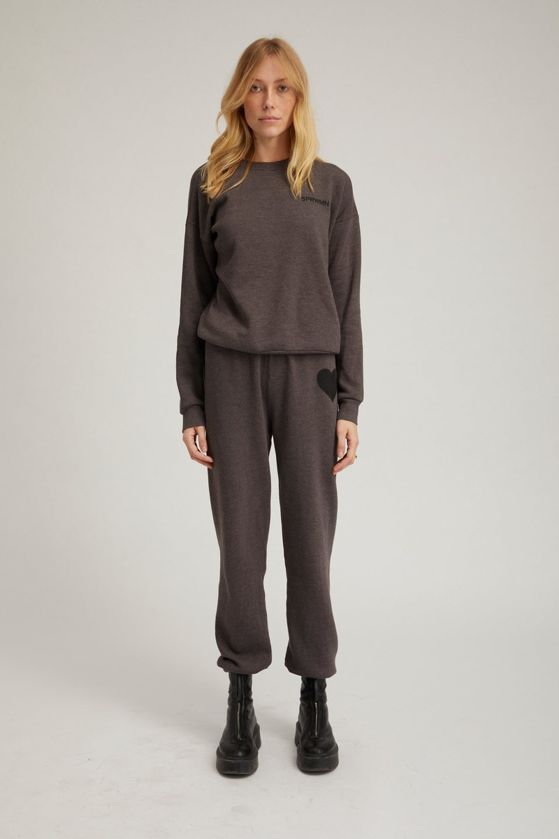 CHARCOAL LOGO SWEATSHIRT 3