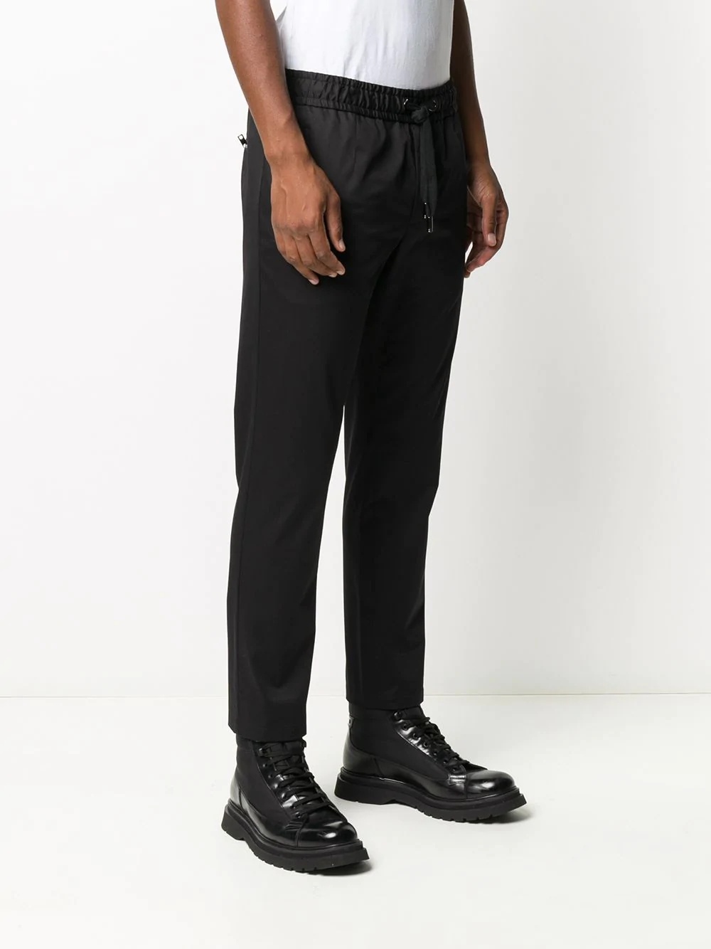 drawstring-waist track pants - 3