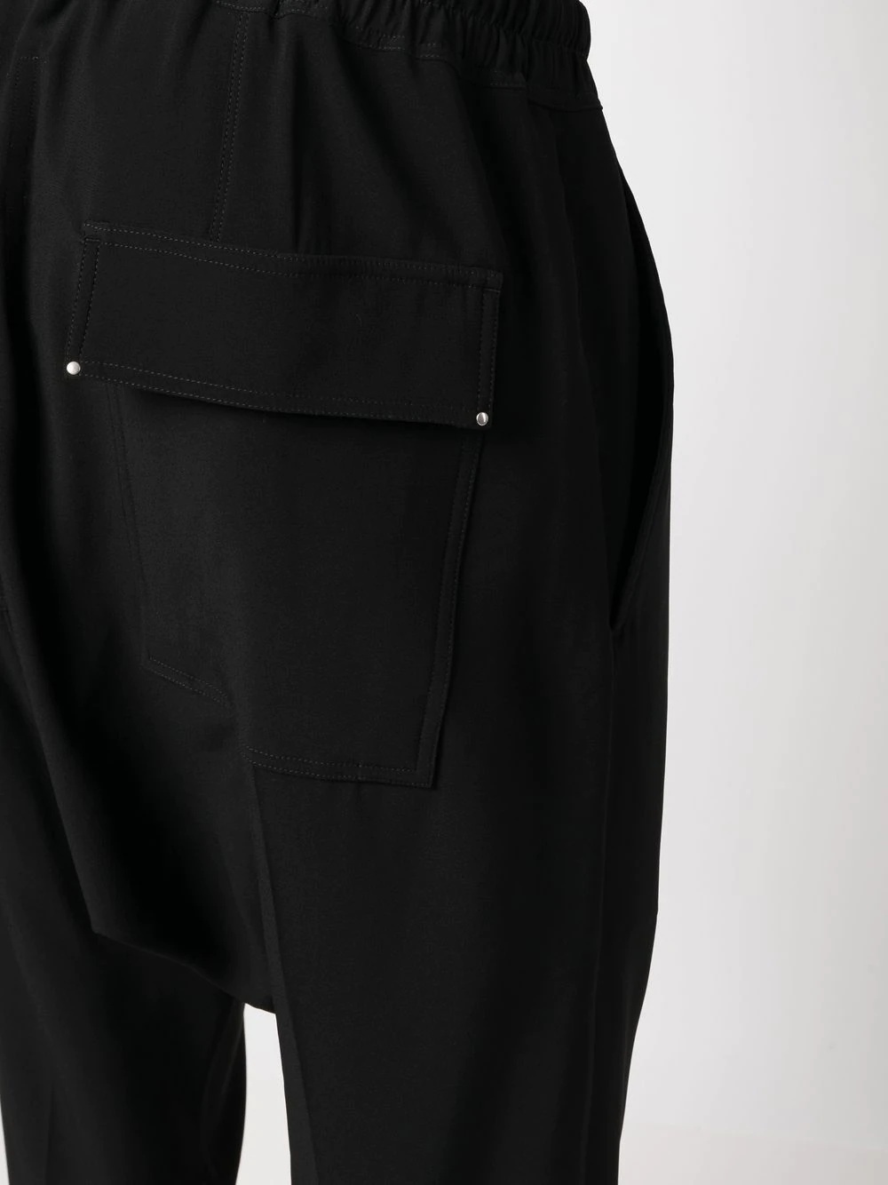 drop-crotch drawstring trousers - 5