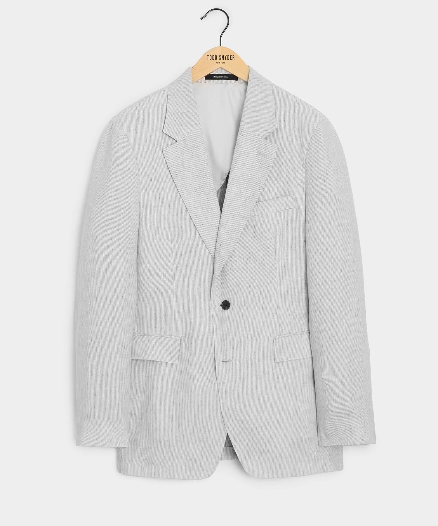 Italian Striped Linen Sutton Jacket - 1