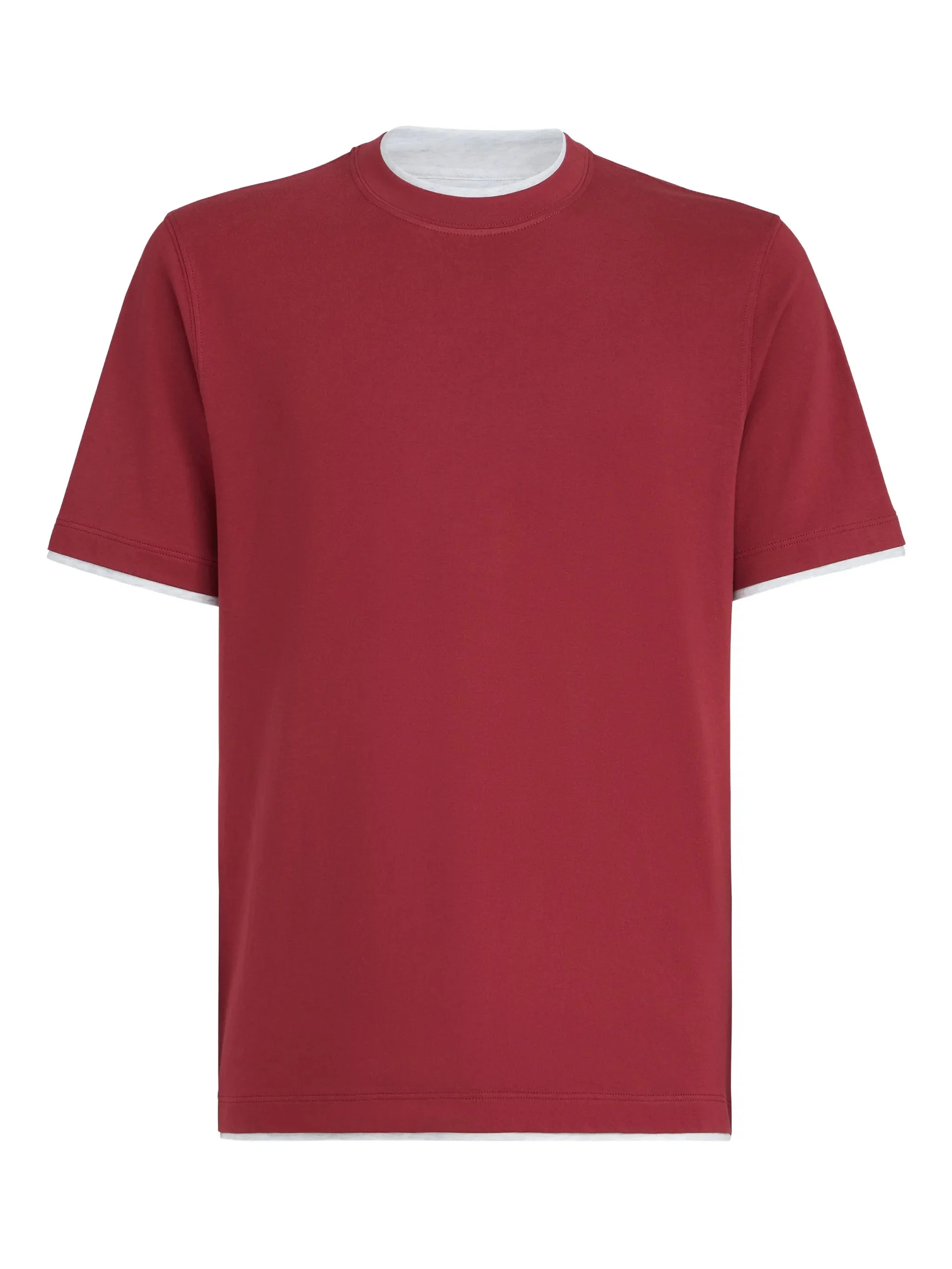 Brunello Cucinelli Crew-neck Faux-layering T-shirt - 1