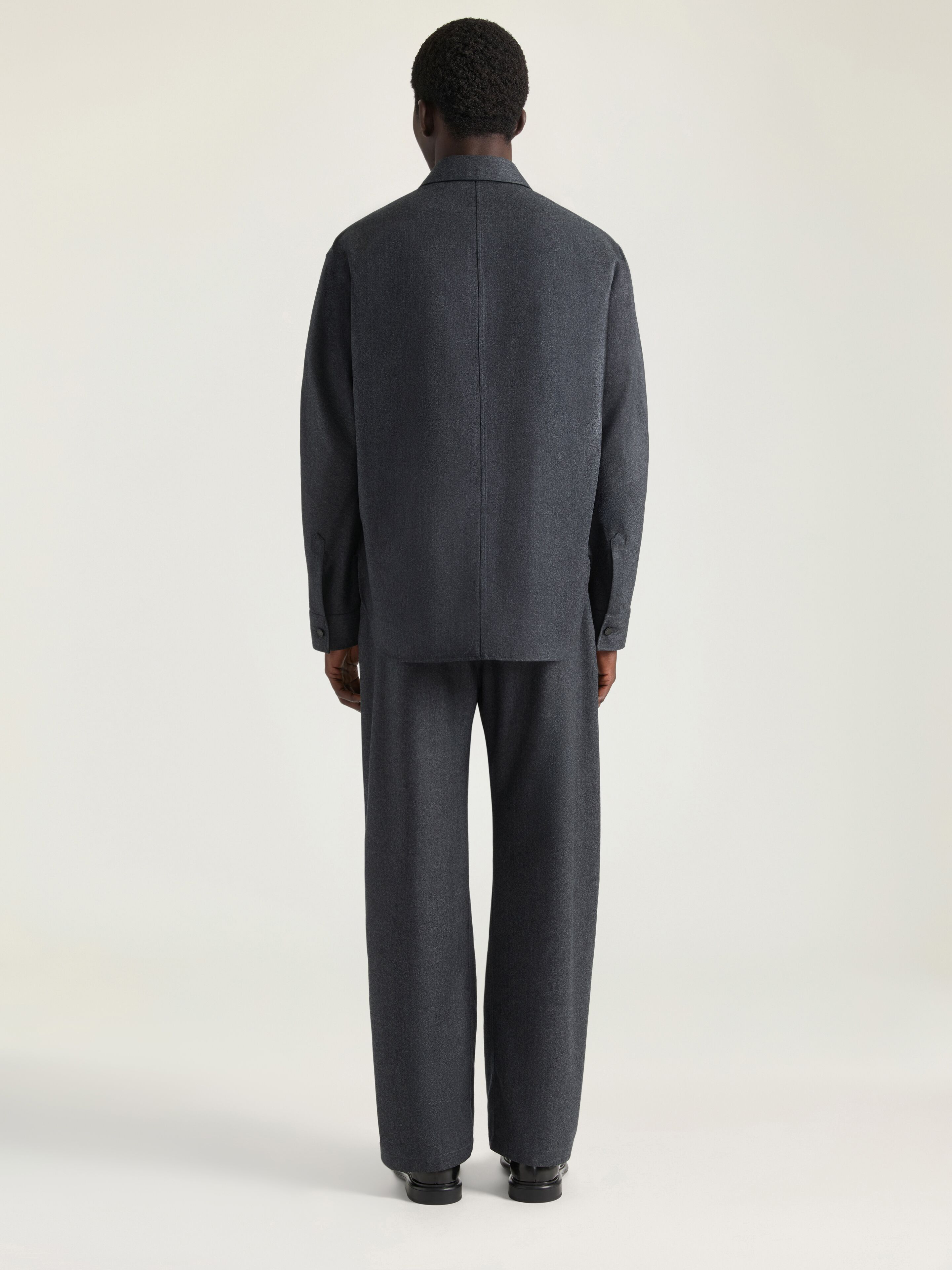 COUTURE SEAM TROUSERS IN FLANNEL - 4