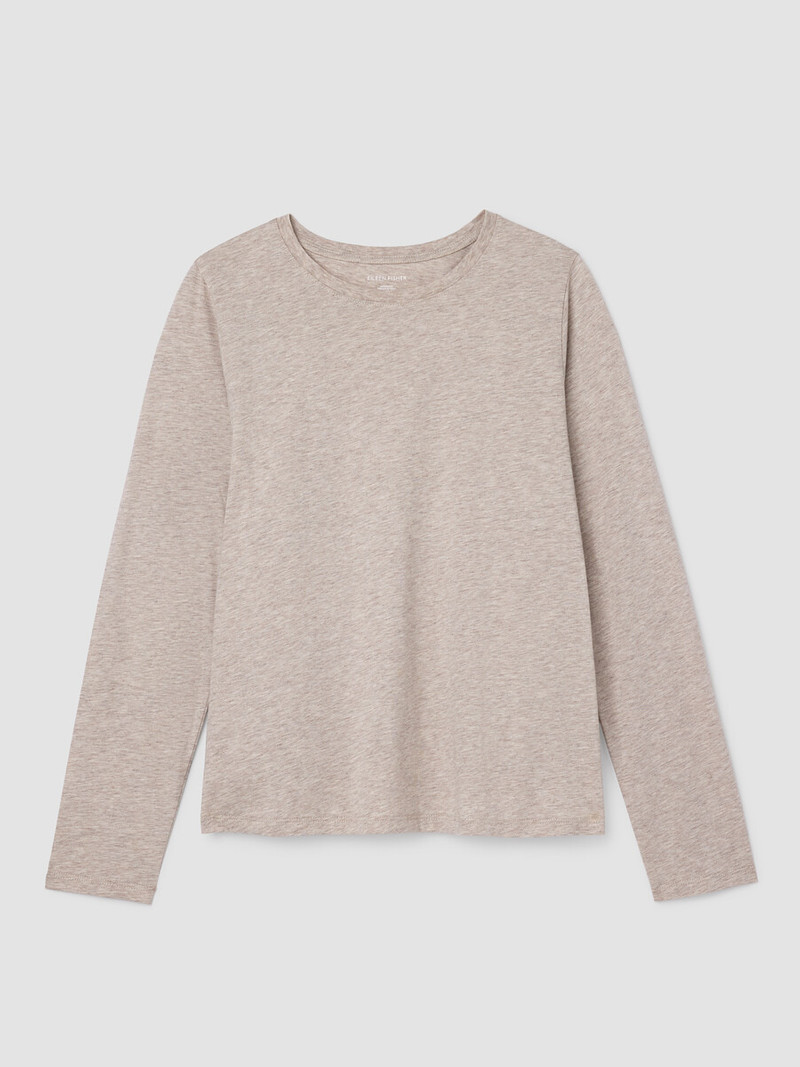 Mélange Fine Organic Cotton Jersey Round Neck Tee 1