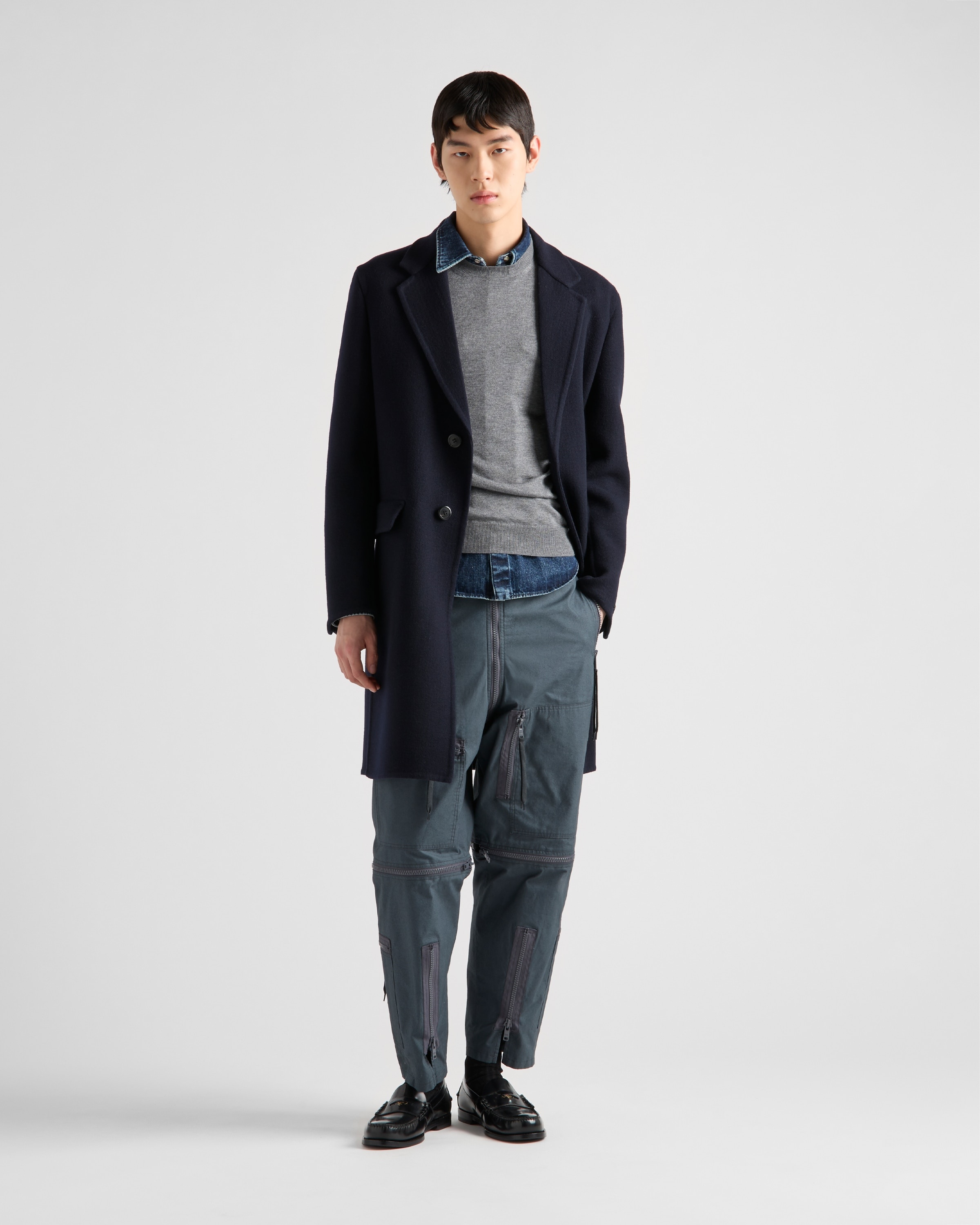 PRADA COTTON PANTS フリース Grey Cotton Fleece Pants | PRADA