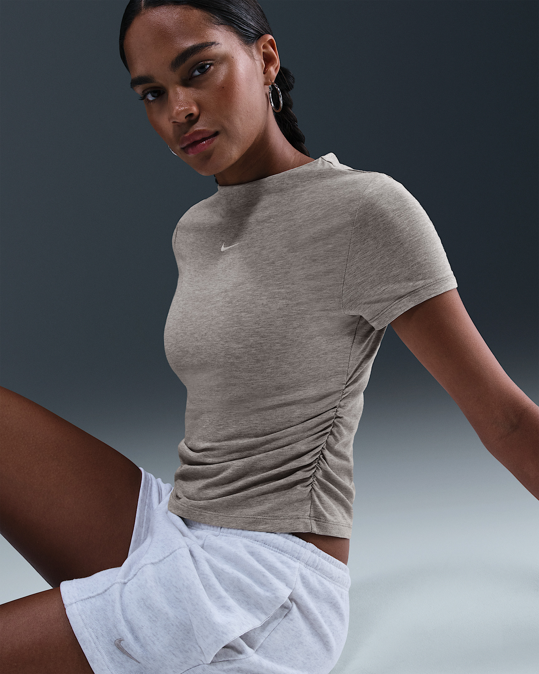 Nike Sportswear Chill Knit Women's Tight Short-Sleeve Mock-Neck Top - 3