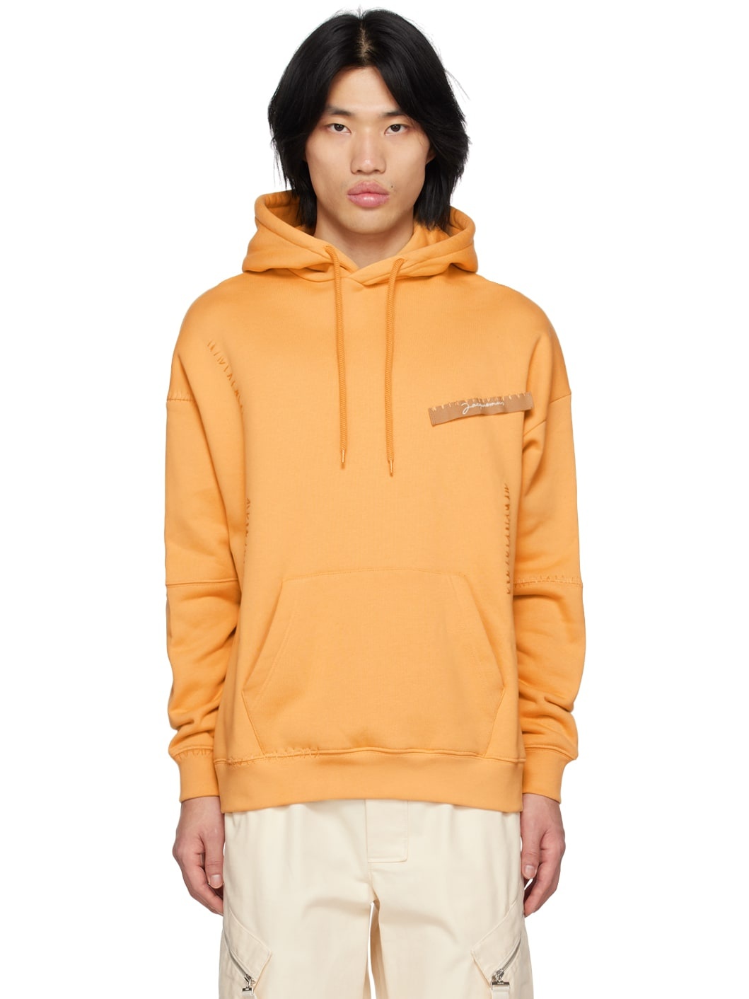 Yellow Le Raphia 'Le Sweatshirt Gasta' Hoodie - 1